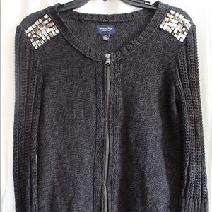 American Eagle Outfitters Zip-Up Cardigan